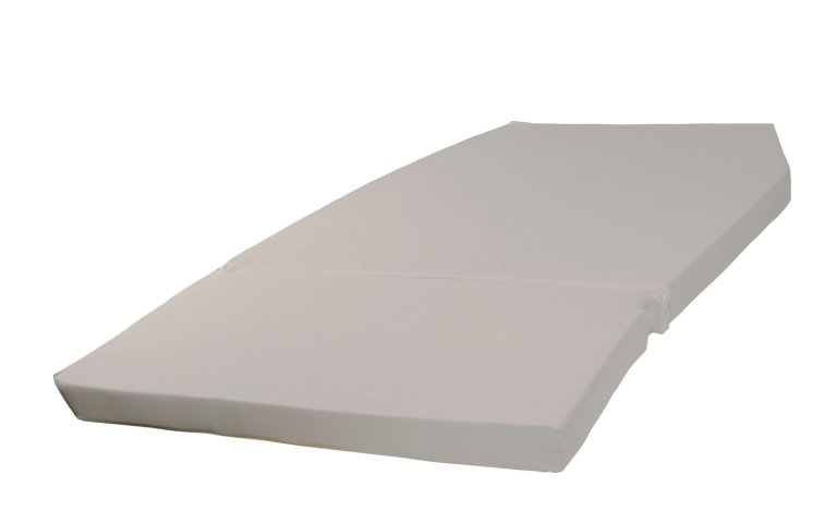 A custom folding polyurethane cushion and cover for use in an RV.